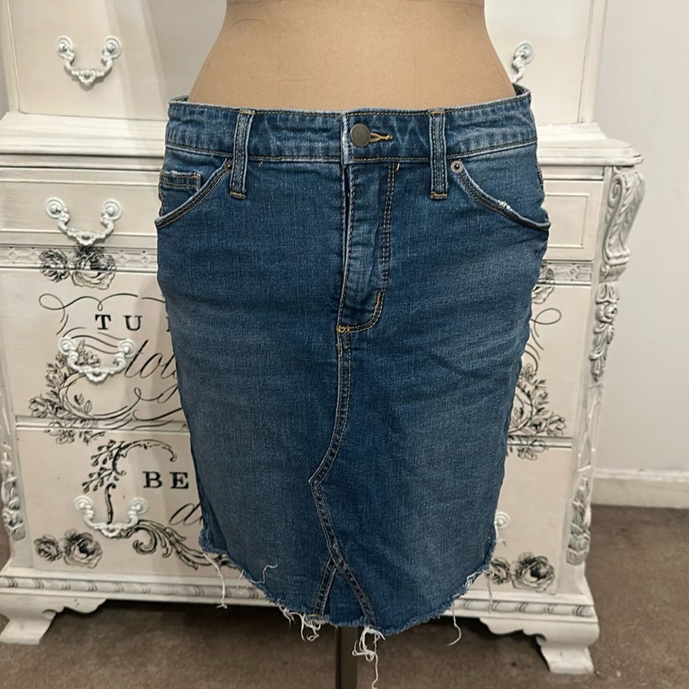 Jean Mini Pencil Skirt